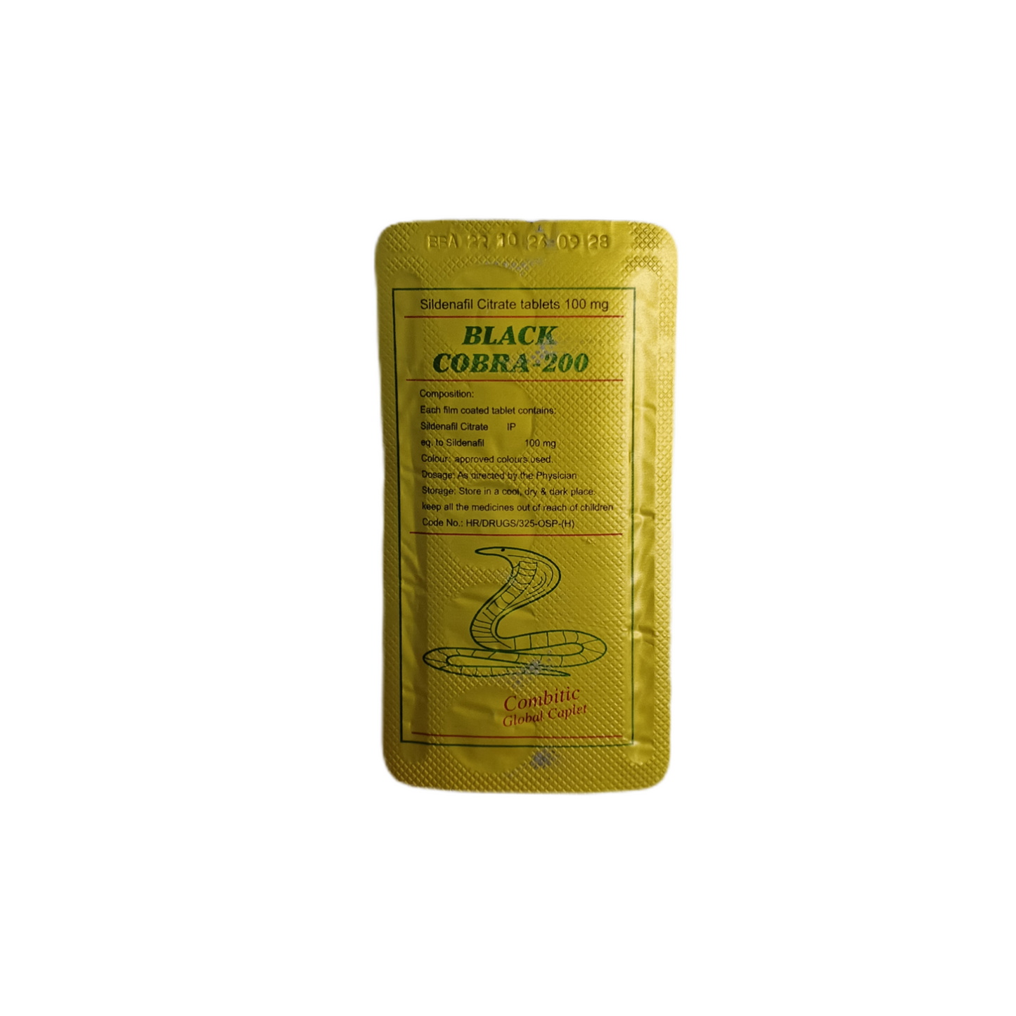 Black Cobra 200mg Tablets