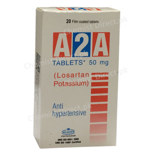 A2A Tablets 50mg Losartan Potassium WILSON'S PHARMACEUTICALS