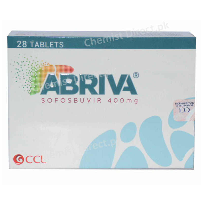Abriva Tablets 400mg CCL Pharmaceuticals (Pvt) Ltd Sofosbuvir