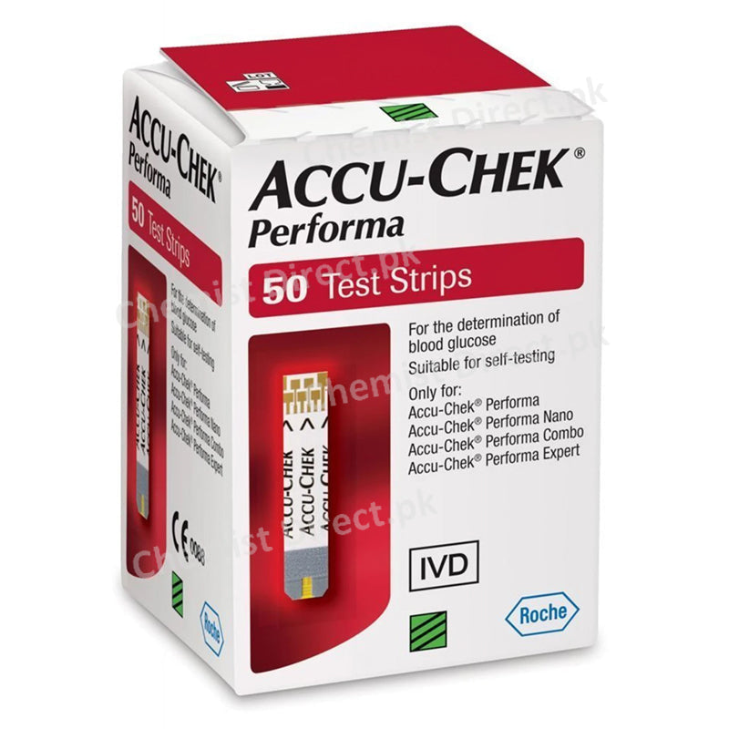 ACCU-CHEK Performa Glucose Strips 50 Strips ROCHE DIAGNOSTIC PAKISTAN LTD