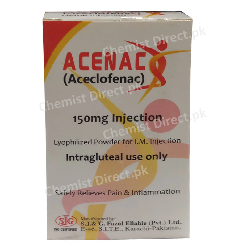 Acenac inj 150mgInjection SJ & G Fazal Elahi Aceclofenac