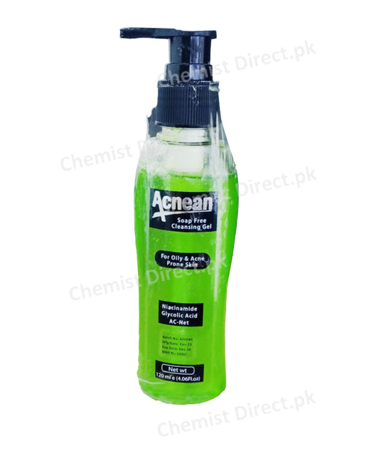 Acnean Soap Free Cleasing Gel 120Ml Medicine