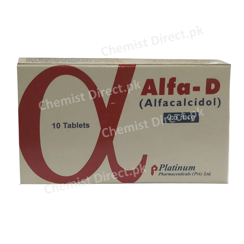 Alfa-D 0.5mcg-Tab Platinum Pharmaceuticals (Pvt) Ltd Alfacalcidol