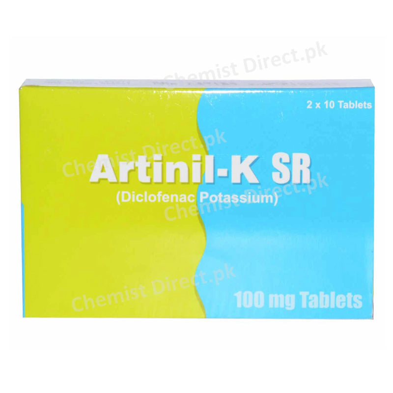 Artinil-K SR Tablets 100mg GLOBAL PHARMA Diclofenac Potassium