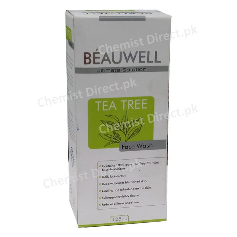 Beauwell Tea Tree Face Wash 125ml Face Wash.jpg