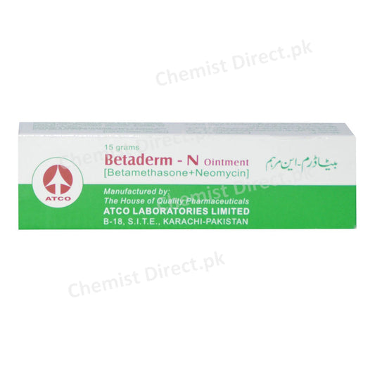 Betaderm N Ointment 15G ATCOLABORATORIES_PVT_LTD Corticosteroids_Anti-bacterial-Betamethasone Valerate_Neomycin Sulphate.jpg