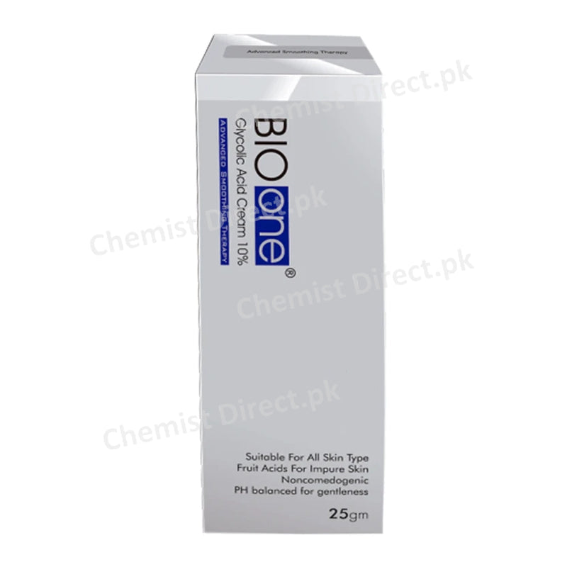 Bio One 10% Cream 25G Whiz Laboratories Skin Smoothing Therapy Glycolic Acid Cream