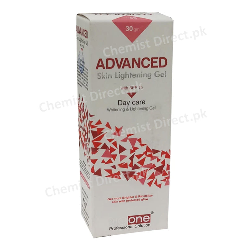 Bio One Advanced Skin Lightening Gel 20gm Day Care SPF 15 Professional Solution