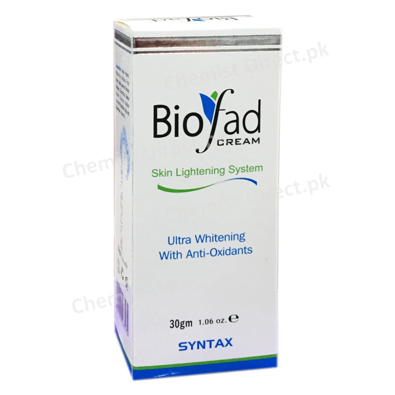 Biofad 30gm Cream Montis Pharma Skin Lightening System