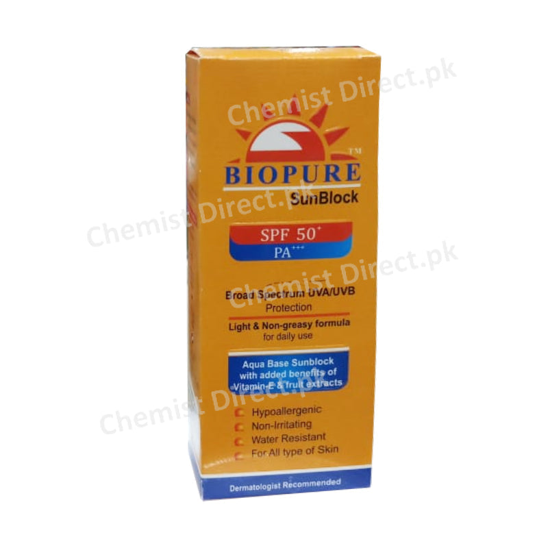 Biopure Spf 50 Sunblock 45Gm Skin Care