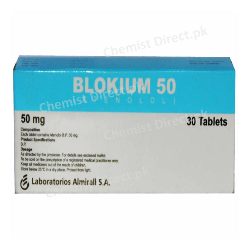 Blokium 50mg Tab Tablet HIGHNOONLABORATORIESLTD Anti-Hypertensive ATENOLOL.jpg