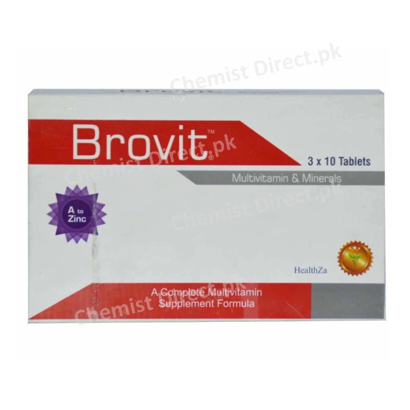 Brovit Tablet Healthza Pharma Multivitamin & Minerals