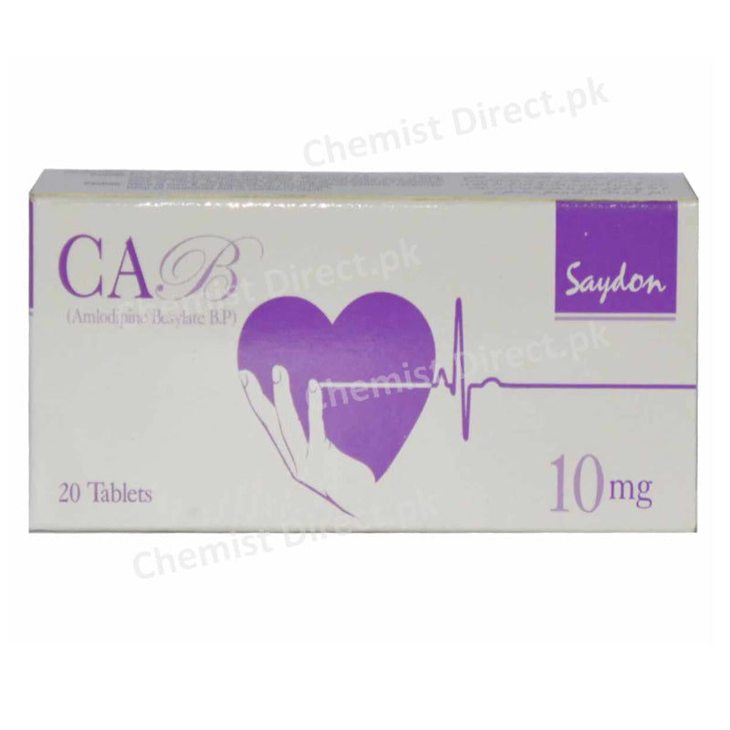 CaB 10mg Tab Tablet SAYDONPHARMACEUTICALSIND. PVT_LTD ANTI HYPERTENSIVE Amlodipine Besylate jpg
