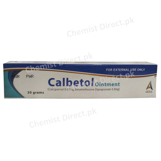 Calbetol Ointment 30gm Ointment Alza Pharma Calcipotriol Btametasone Dipropionate