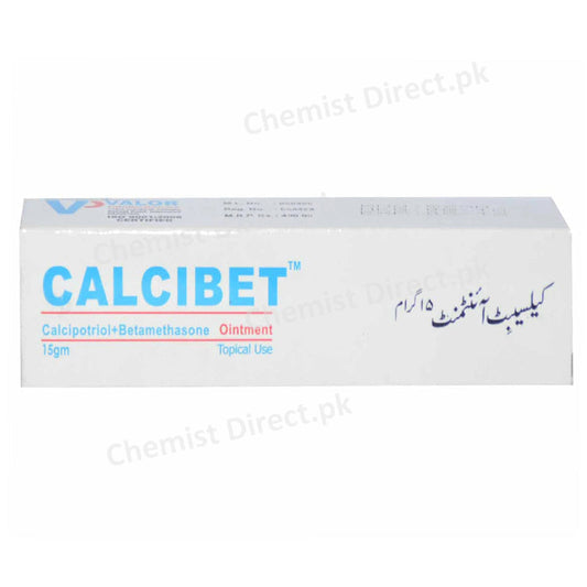 Calcibet Ointment 15g VALOR PHARMACEUTICALS Anti Psoriasis Betamethasone 0.05 Calcipotriol