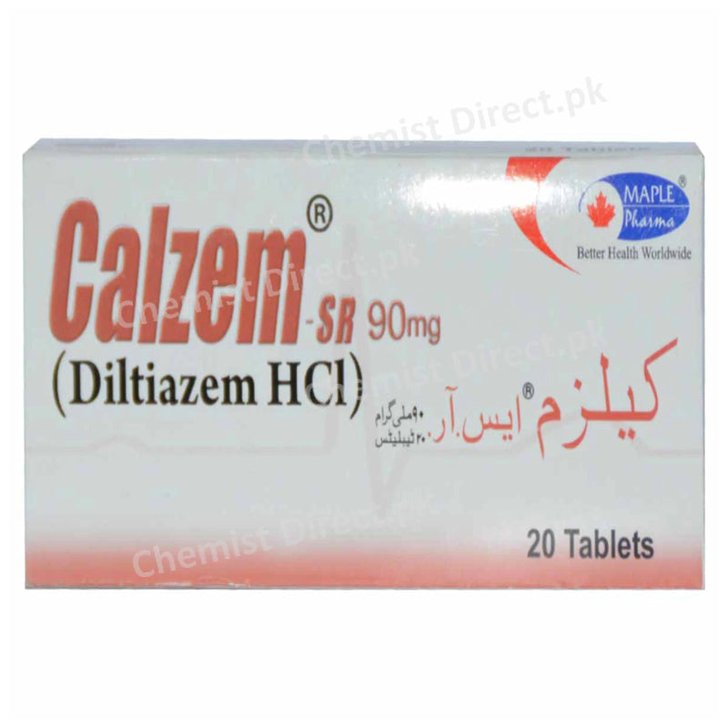 Calzem SR 90mg Tab Tablet Maple Pharmaceutical Pvt Ltd Anti Hypertensive Diltiazem jpg