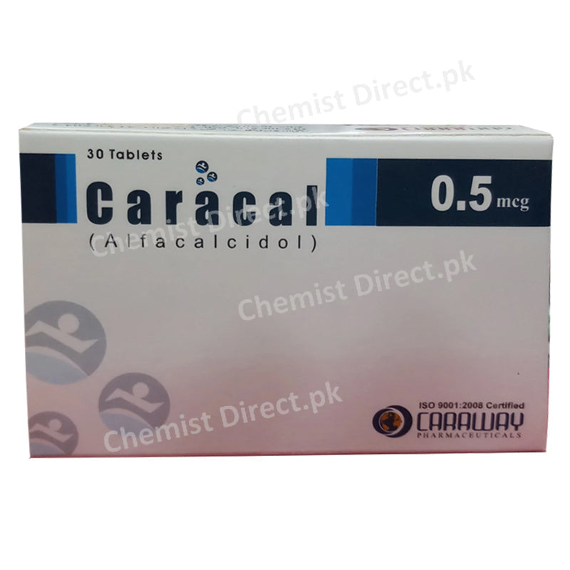 Caracal 0.5mcg Tab Tablet Caraway Pharmaceuticals VITAMINDANALOGUE Alfacalcido jpg
