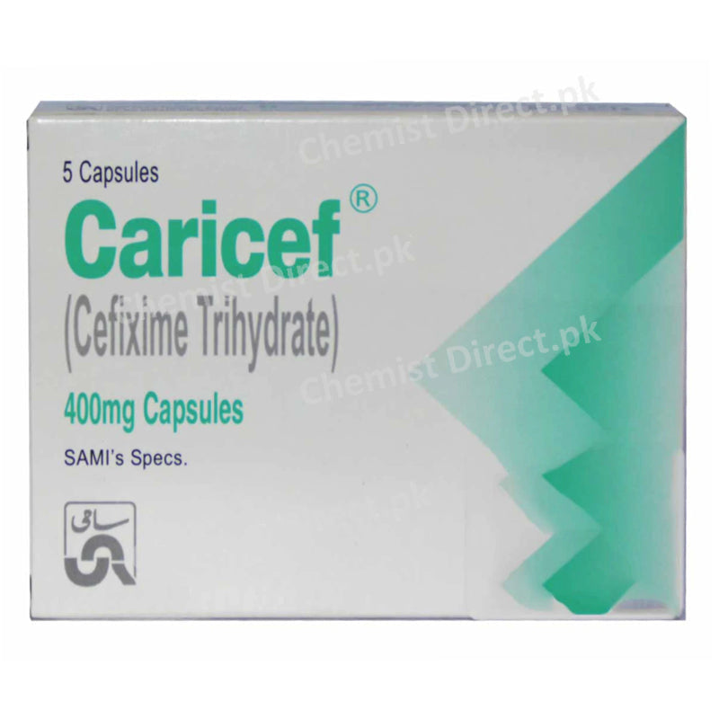 Caricef 400mg Cap Capsules SAMIPHARMACEUTICALS CEPHALOSPORINANTIBIOTIC Cefixime Trihydrate jpg