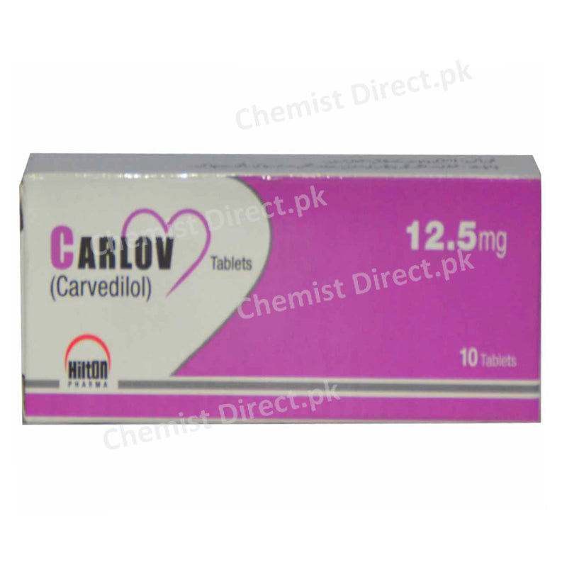 Carlov 12.5mg Tab Tablet Hilton Pharma Pvt Ltd. Beta Blocker Carvedilol jpg