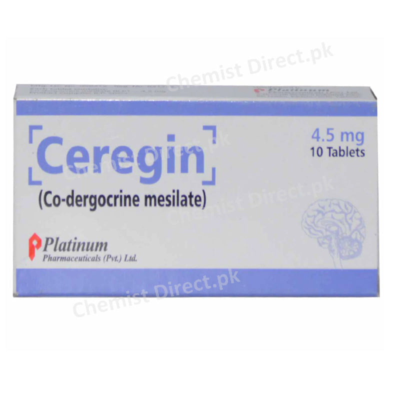 Ceregin 4.5mg Tab Tablet Platinum Pharmaceuticals_Pvt Ltd CNS Stimulant Co dergocrine Mesylate jpg