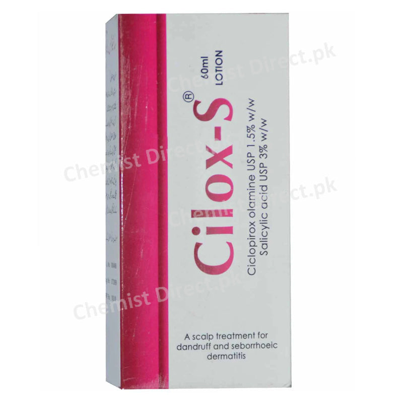 Cilox S Lotion 60ml Valor Pharmaceuticals Anti Fungal Ciclopirox Olamine 1.5 Salicylic Acid 3