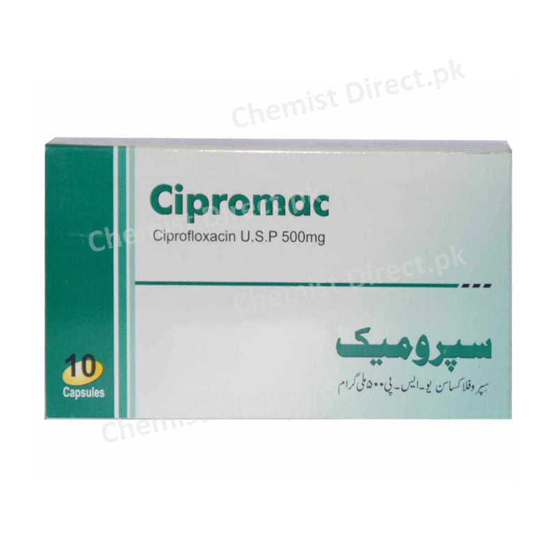 Cipromac 500mg Tablet Ciprofloxacin Reko Pharmacal