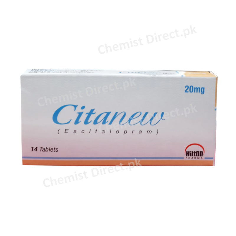 Citanew Tablet 20mg Hilton Pharma Anti-Depressant Escitalopram