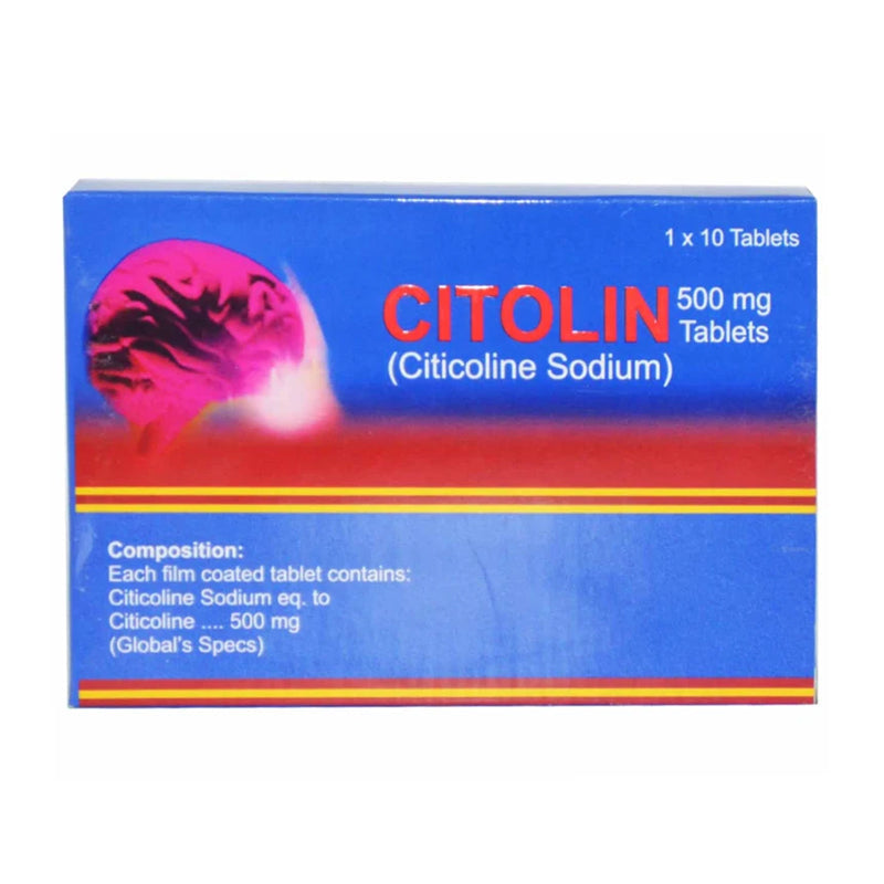 Citolin Tablet 500mg Global Pharma Psychostimulant Citicoline Sodium