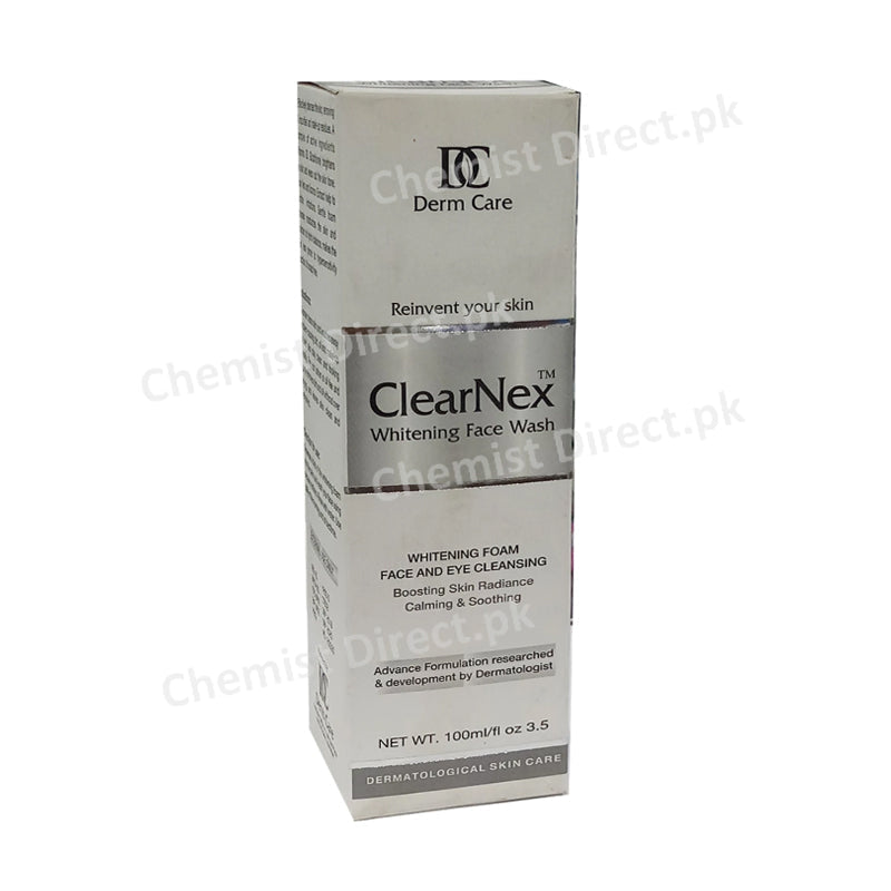 Clear Nex Whitening Face Wash 100ml Derma Care Whitening Foam Face Eye Cleansing