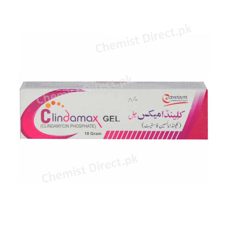 Clindamax Gel 10gram Crystolite Pharma Antibiotic Clyndamycin Phospate