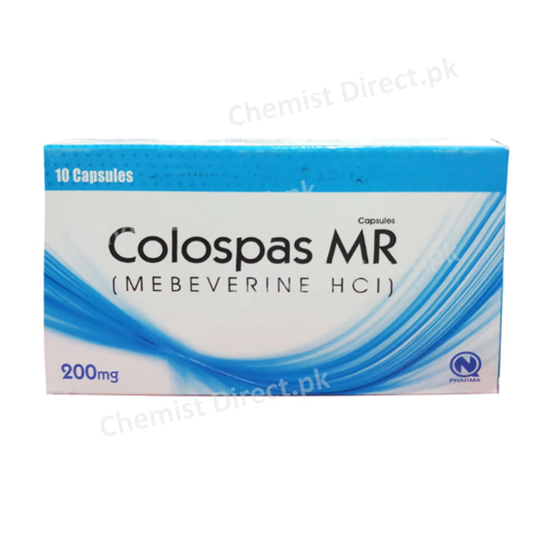 Colospas MR Capsule 200mg Nabiqasim Industries Anti-spasmodic Mebeverine Hcl