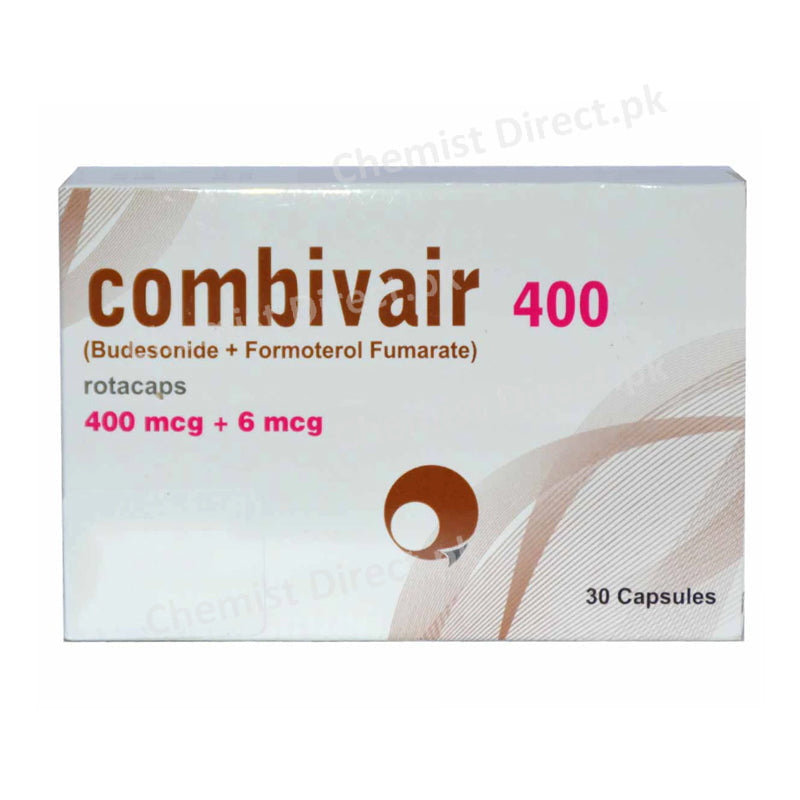 Combivair 400+6mcg Rotacap Capsule Highnoon Laboratories Asthma/Copd Formoterol Fumarate 6mcg, Budesonide 400mcg