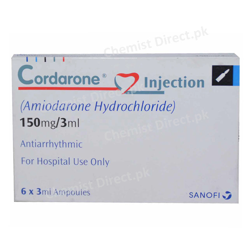 Cordarone 150mg Inj Injection Sanofi Aventis Cardiac Therapy Anti Arrhythmic Amiodarone