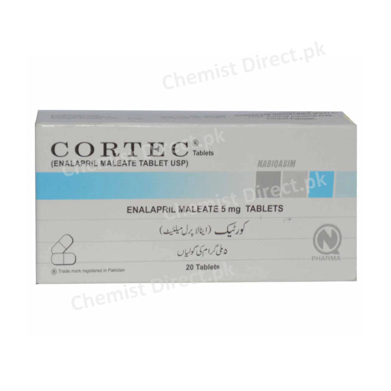 Cortec Tablet 5mg Nabiqasim Industries Anti-Hypertensive Enalapril