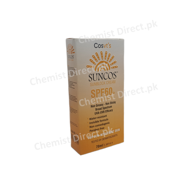 Cosvt’s SunCos Sunblock Cream SPF60 sun Screen