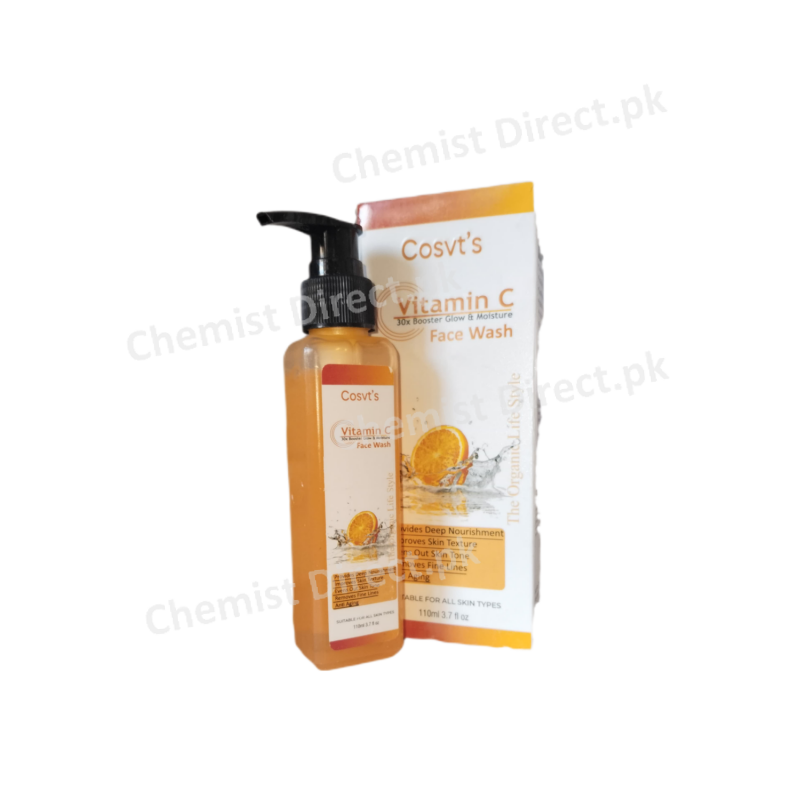 Cosvt’s Vitamin C 30x Booster Glow & Moisture Face Wash face wash