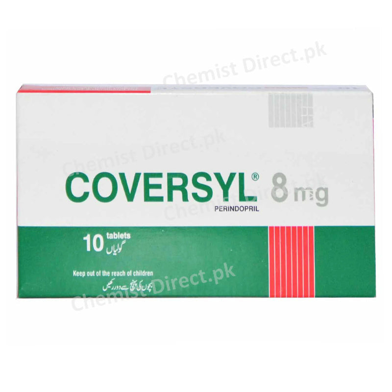 Coversyl 8mg Tab Tablet Servier ResearchAnd Pharmaceuticals Pakistan Anti Hypertensive Perindopril