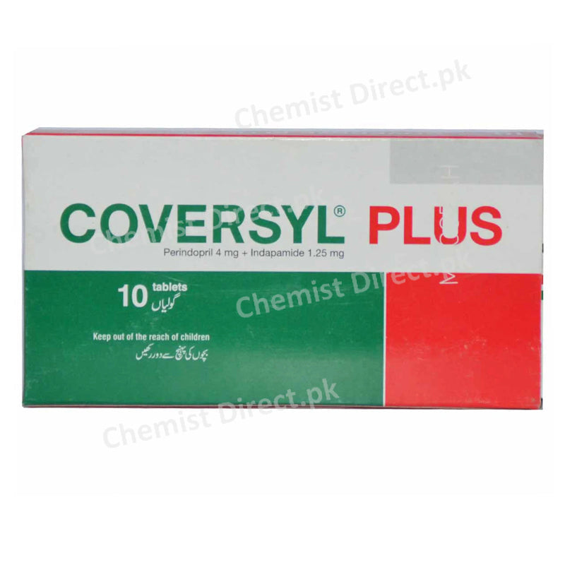 Coversyl Plus Tab Tablet Servier ResearchAnd Pharmaceuticals Pakistan Anti Hypertensive Perindopril 4mg Indapamide 1.25mg