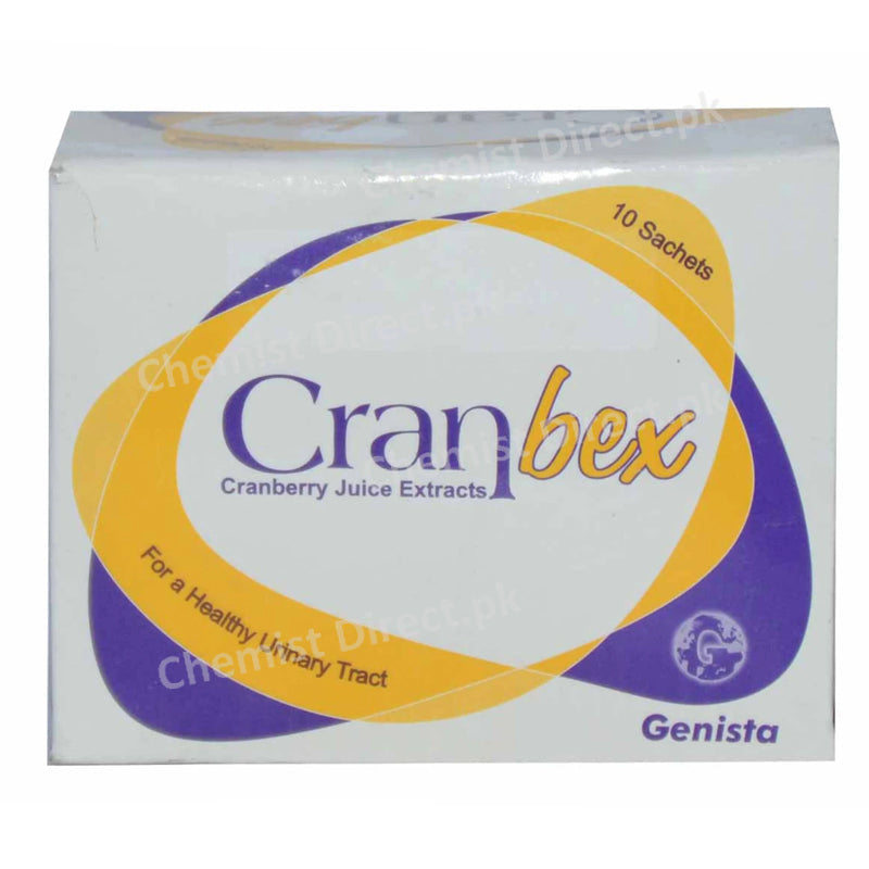 CranBex Sachet Powder Genista Healthcare Herbal Preparation Cranberry juice extract Urinary Tractinfection