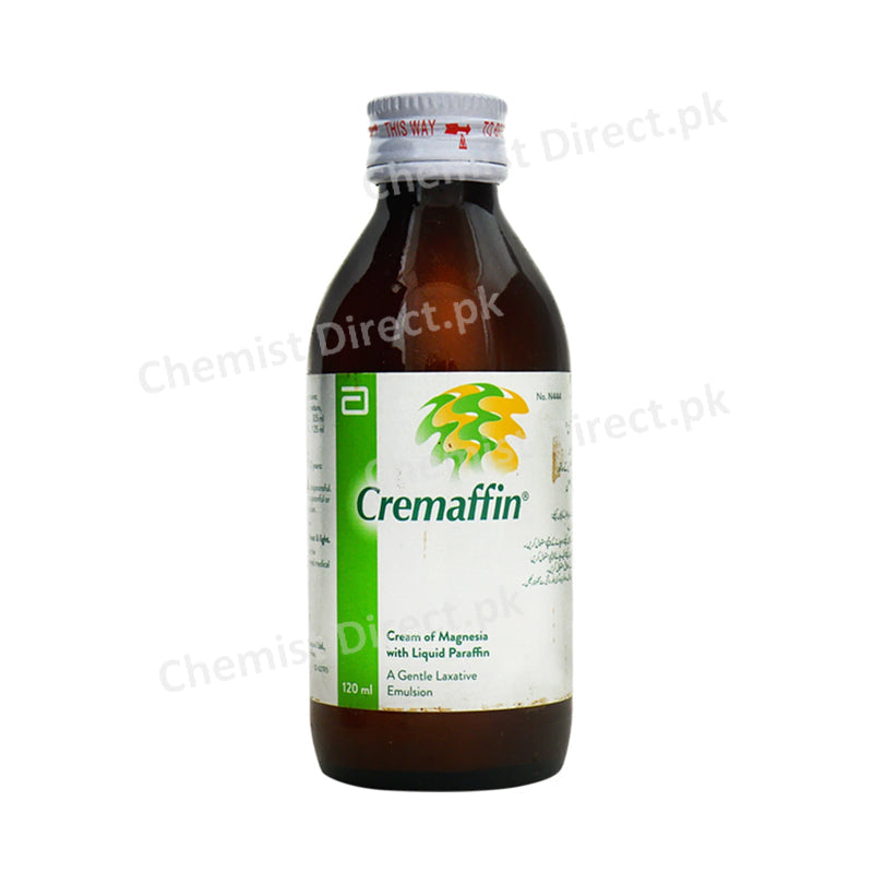Cremafin Syrup 120ml Abbott Laboratories Constipation Relief Magnesium Hydroxide Mixture 3.5ml Liquid Paraffin