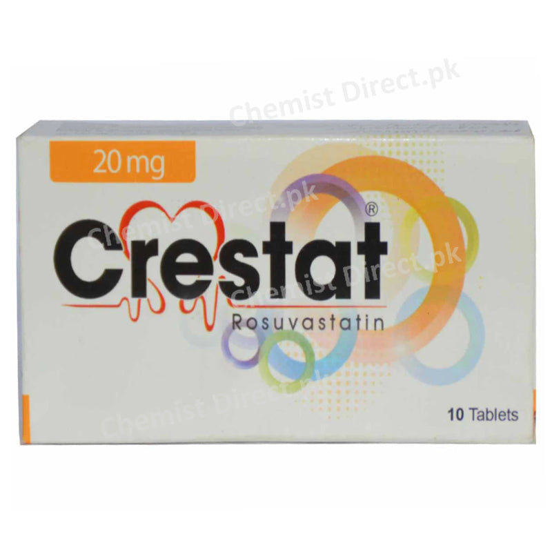 Crestat 20mg Tab Tablet CCL Pharmaceuticals Statins Rosuvastatin