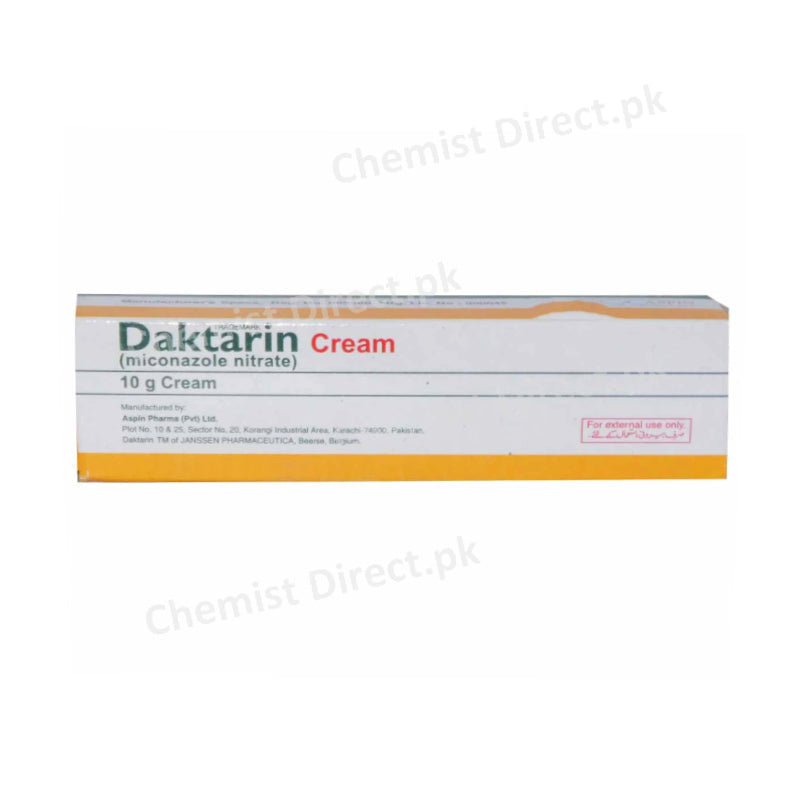 Daktarin Cream 2% 10gm Aspin Pharma formerly Janssen Cilag Anti-Fungal Miconazole Nitrate