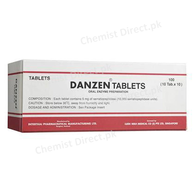 Danzen 5mg Tab Tablet Helix Pharma Pvt Ltd Anti Inflammtory Enzymes Serratiopeptidase