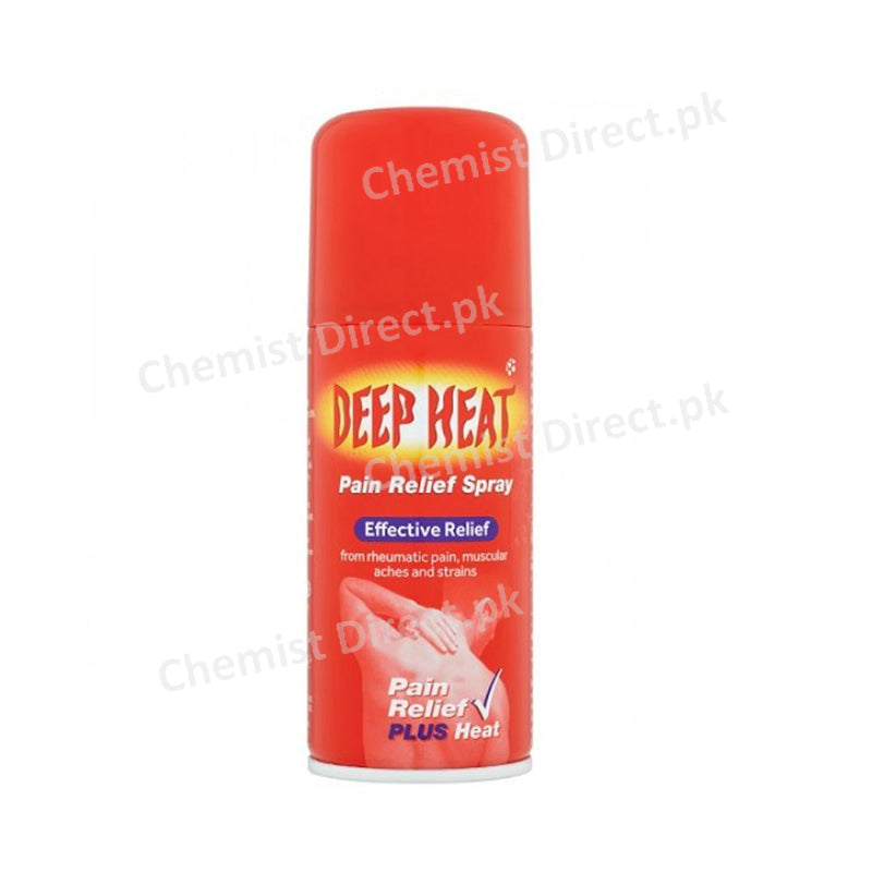Deep Heat Pain Relief Spray 100gm Effective Plus Heat muscular rheumatic pain