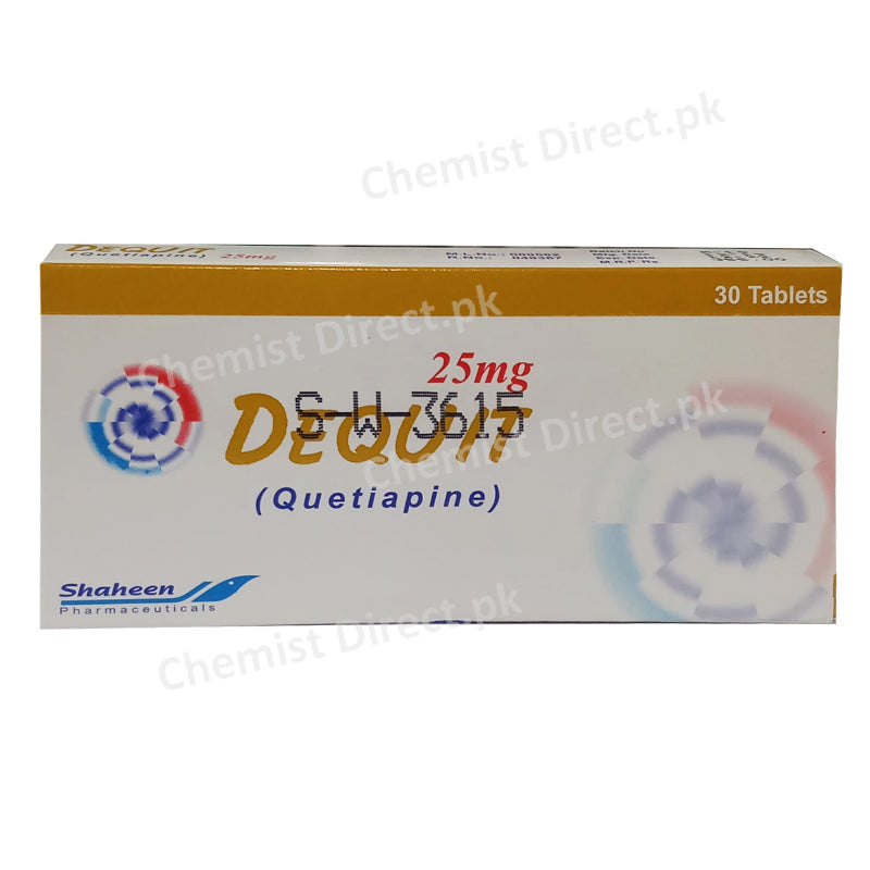 Dequit 25mg Tab Tablet Shaheen Pharma Quetiapine