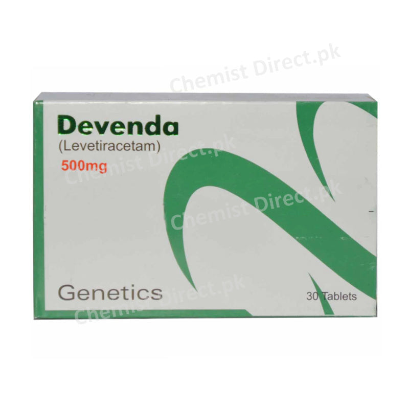 Devenda 500mg Tablet Genetics Pharmaceuticals Anti-Epileptic Levetiracetam