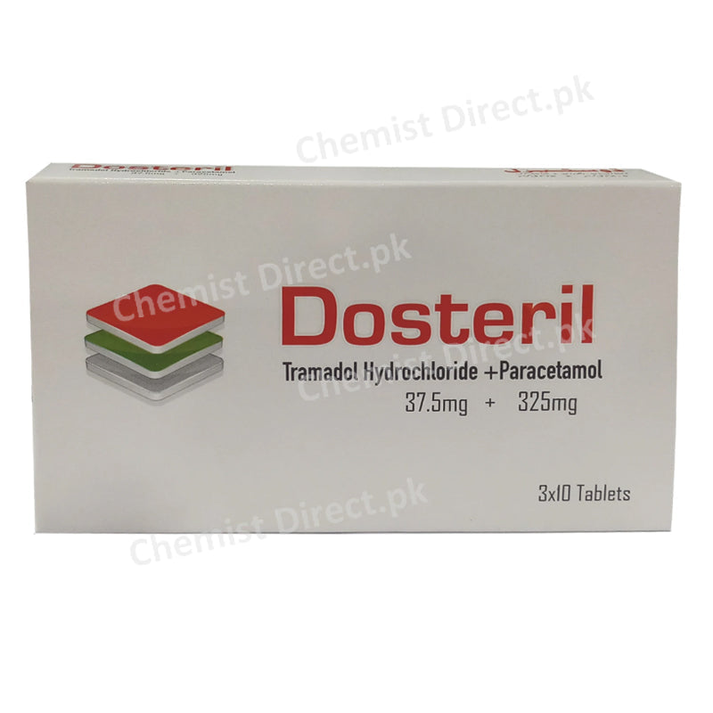 Dosteril Tablet Horizon Pharmaceuticals Lisinopril Tramadol Hydrochloride 37.5mg Paracetamol 325mg