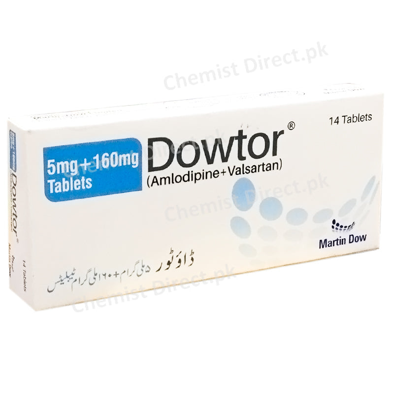 Dowtor 5mg 160mg Tablet Amlodipine Valsartan Martin Dow Pharma