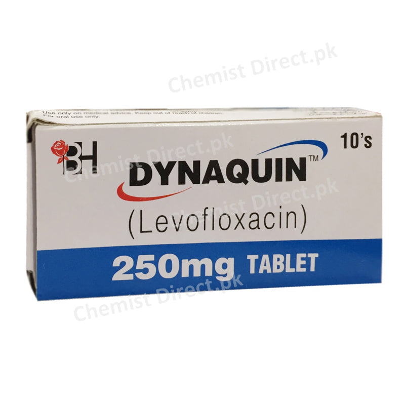 Dynaquin Tablet 250mg Quinolones Anti-Bacterial Levofloxacin Barrett Hodgson Pakistan