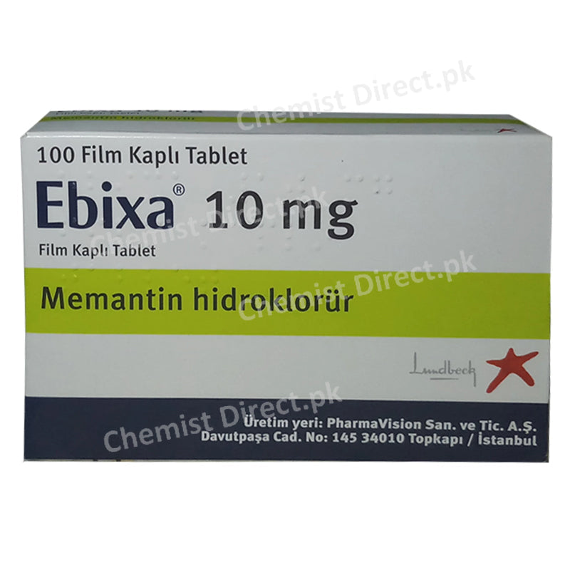 Ebixa 10mg Tab Tablet Anti Alzheimer Memantine Hcl